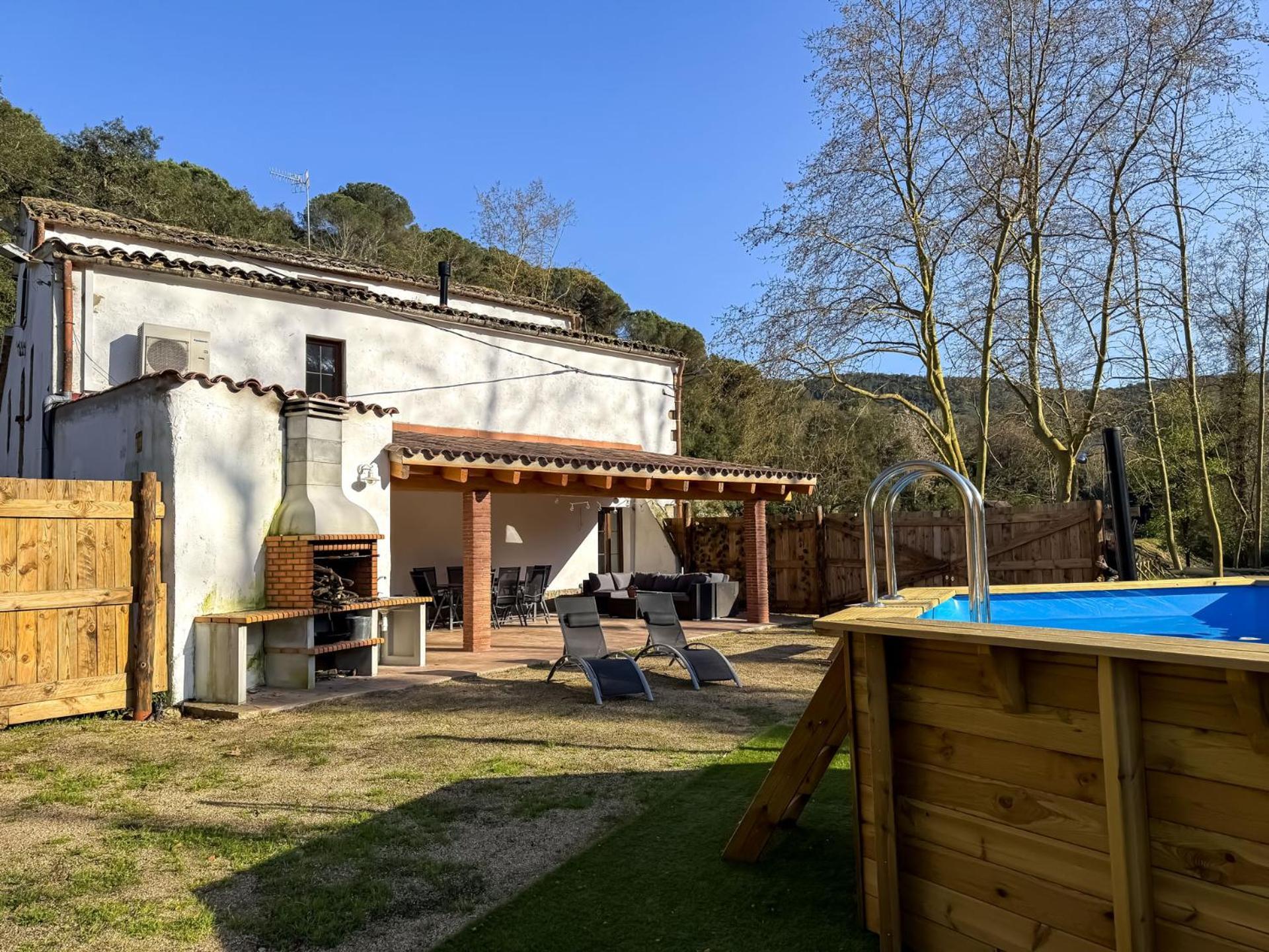Casa Rural Can Ricos - El Mirador Del Montseny Vallgorguina Kültér fotó