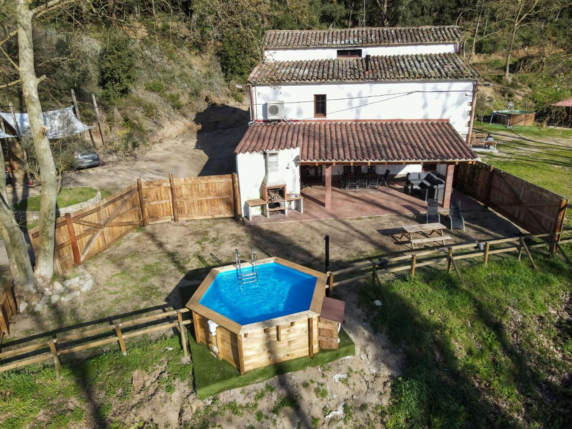 Casa Rural Can Ricos - El Mirador Del Montseny Vallgorguina Kültér fotó