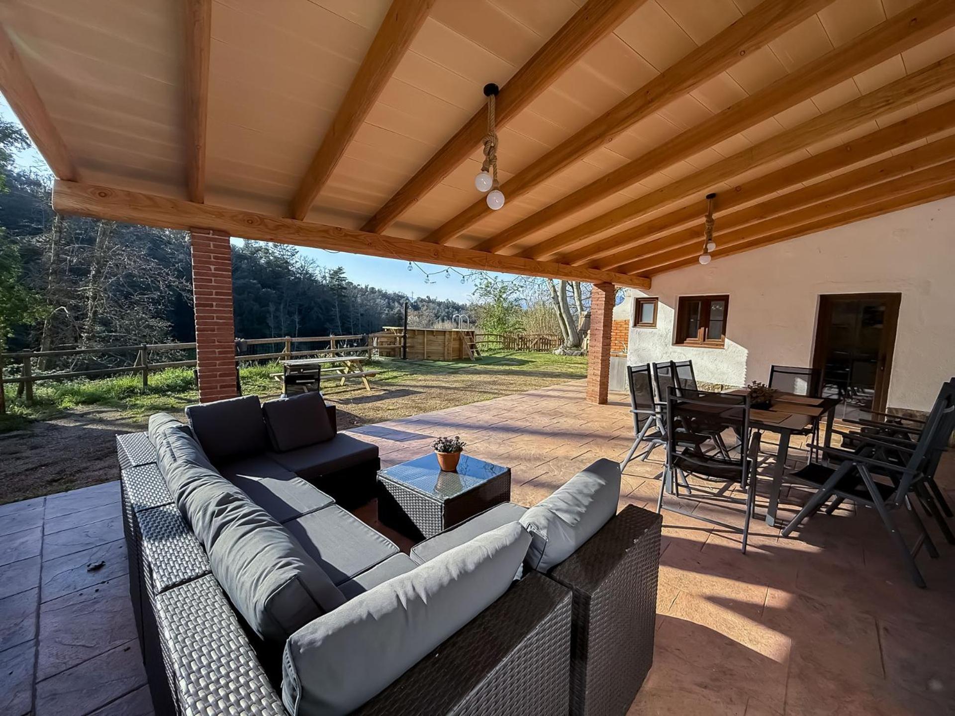 Casa Rural Can Ricos - El Mirador Del Montseny Vallgorguina Kültér fotó