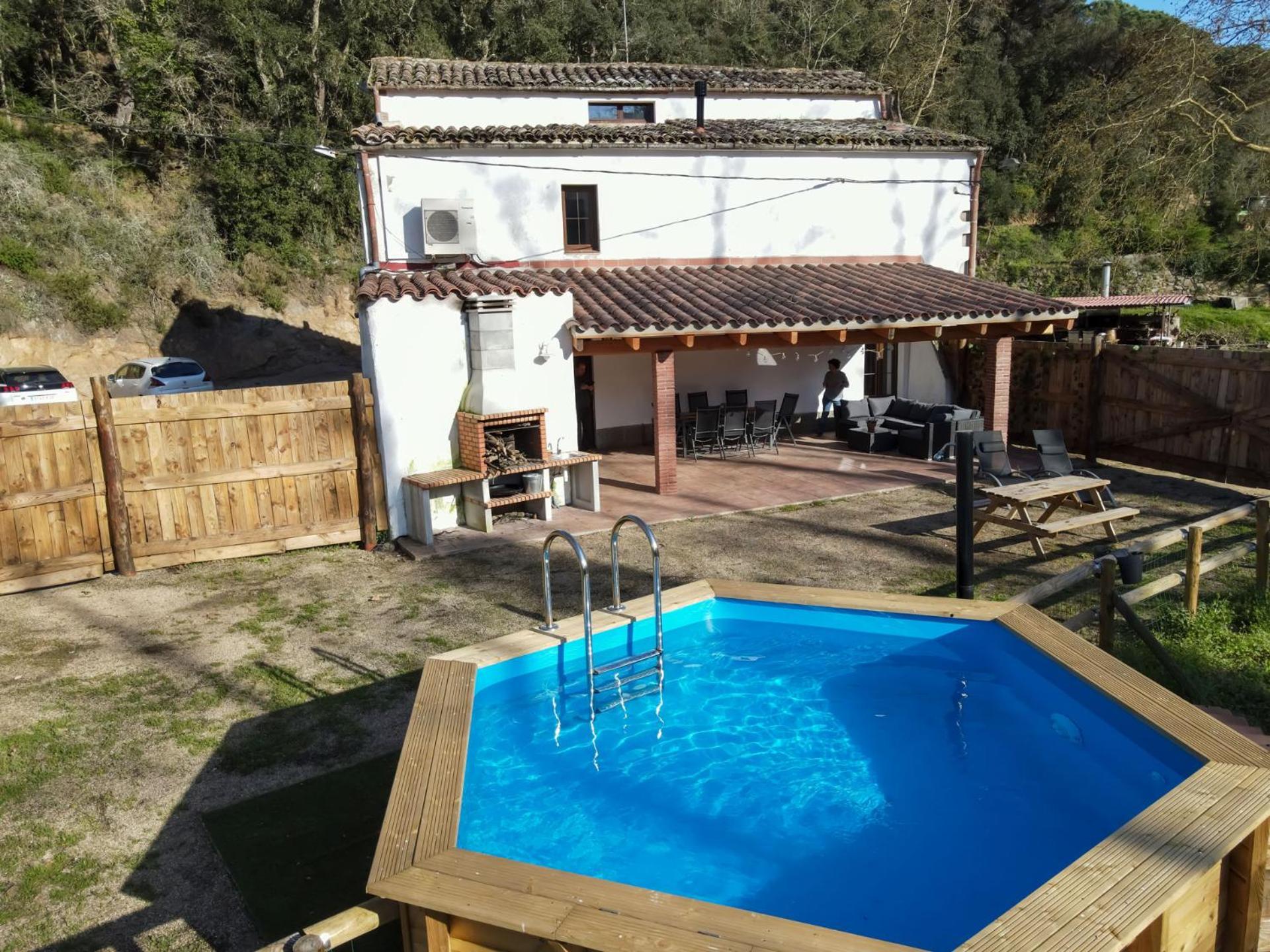 Casa Rural Can Ricos - El Mirador Del Montseny Vallgorguina Kültér fotó