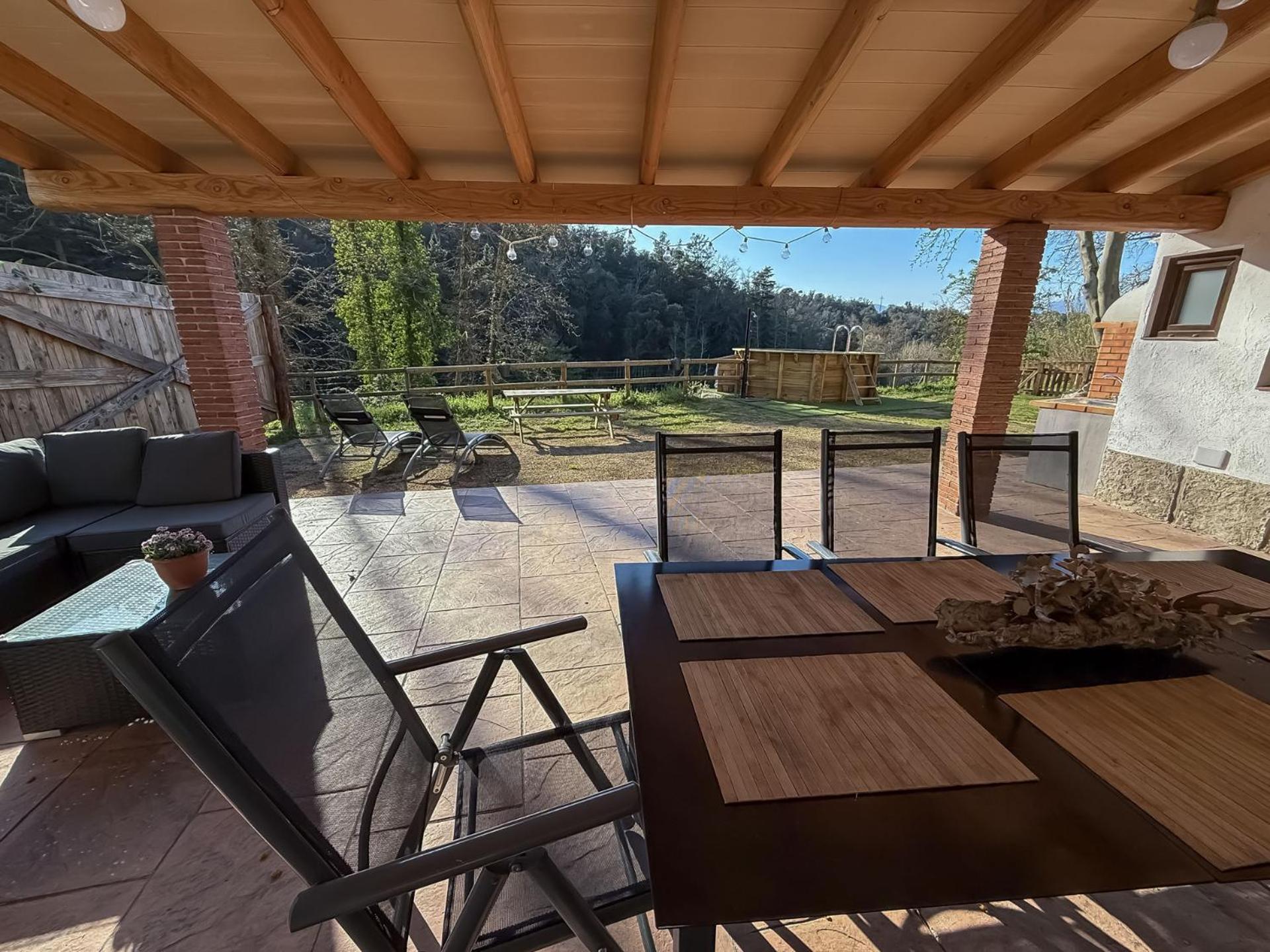 Casa Rural Can Ricos - El Mirador Del Montseny Vallgorguina Kültér fotó