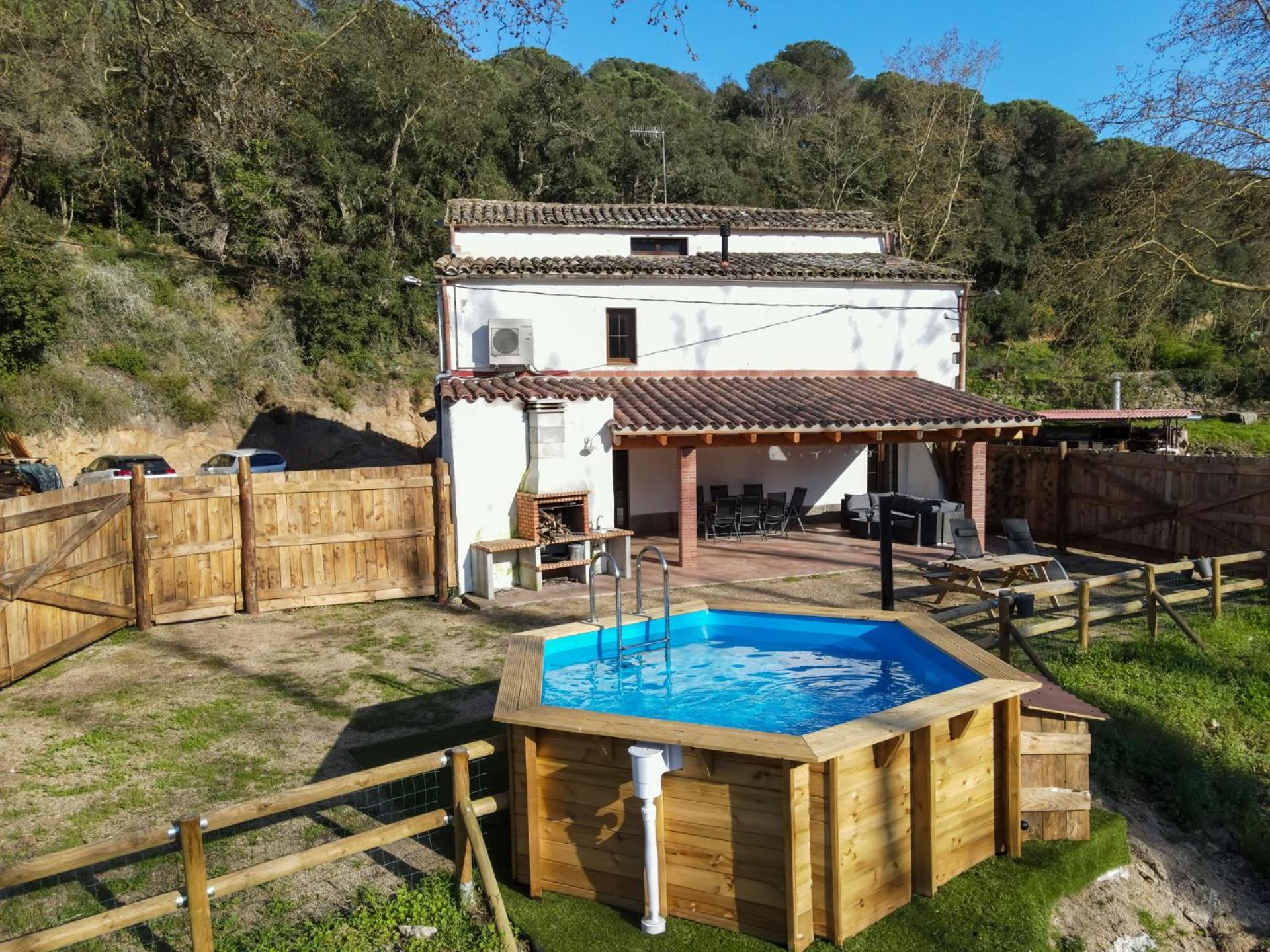 Casa Rural Can Ricos - El Mirador Del Montseny Vallgorguina Kültér fotó